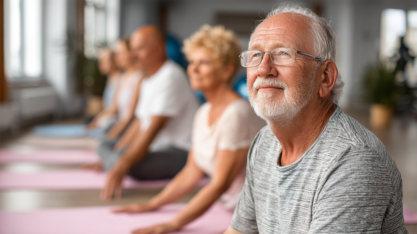 Multi-generational family exercising together outdoors